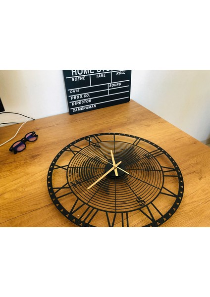 Dekoratif Metal Duvar Saati Pusula Temalı Dünya Haritası modelleri