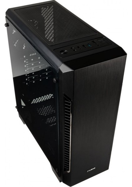 S3-600W ATX Mid Tower 600W Siyah 1 x Mikrofon 1 x Kulaklık, 1 x USB 3.0, 2 x USB 2.0, 1 x 120 mm Fan, Cam Yan Kapak, , PCI/AGP 330 mm Bilgisayar Kasa