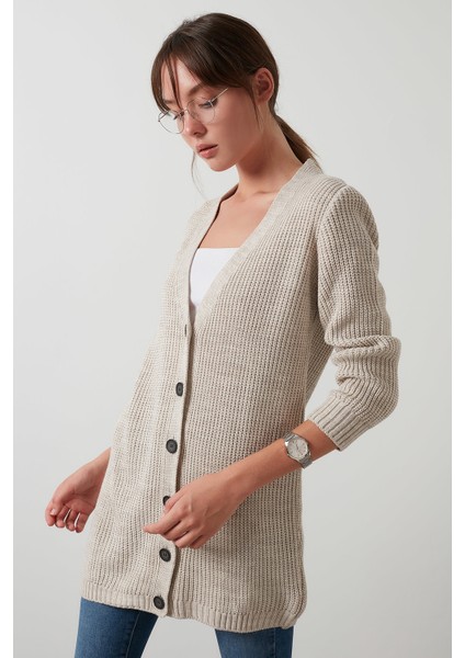 % 100 Soft Akrilik Triko Örme Uzun Hırka Kadın Hırka 4615044 modelleri