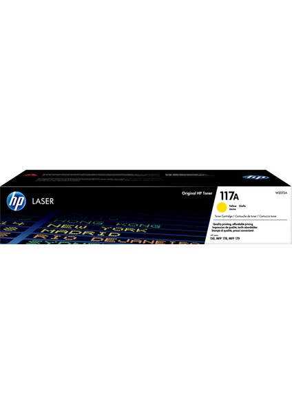 Hp 117A Yellow Sarı 700 Sayfa Toner W2072A 700 Sayfa Sarı