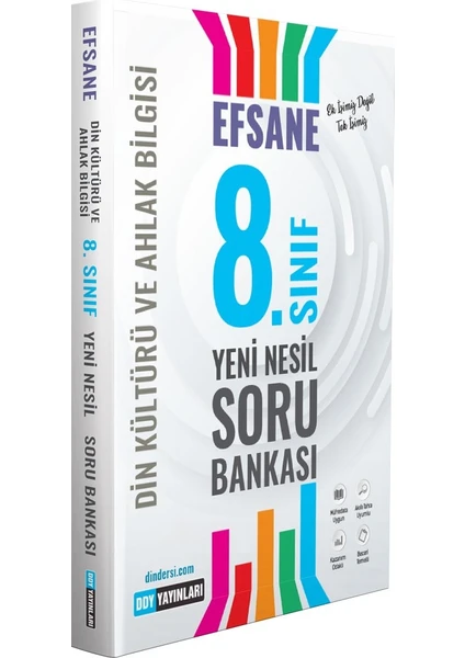 Ddy Yayınları 8. Sınıf Din Kültürü ve Ahlak Bilgisi Efsane Yeni Nesil Soru Bankası