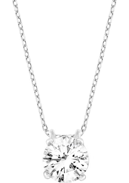 Gümüş Tektaş Kolye