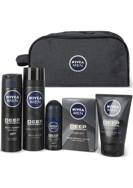 Kişisel Bakım Çantalı Erkek Bakım Seti