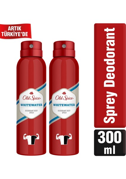 Old Spıce Sprey Deodorant 150 ml Whitewater x 2 Adet