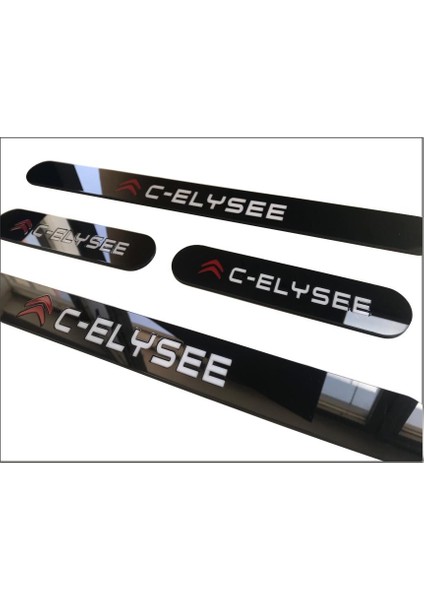 3M Citroen C-Elysee Uyumlu 3D Lazer Kesim Pleksi Kapı Eşiği