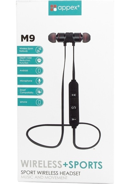 M9 Kablolu Bluetooth Kulaklık