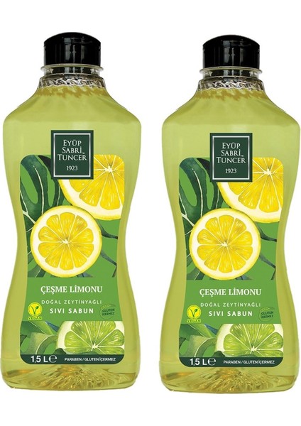 Çeşme Limonu Sıvı Sabun 1,5 lt x 2 Adet