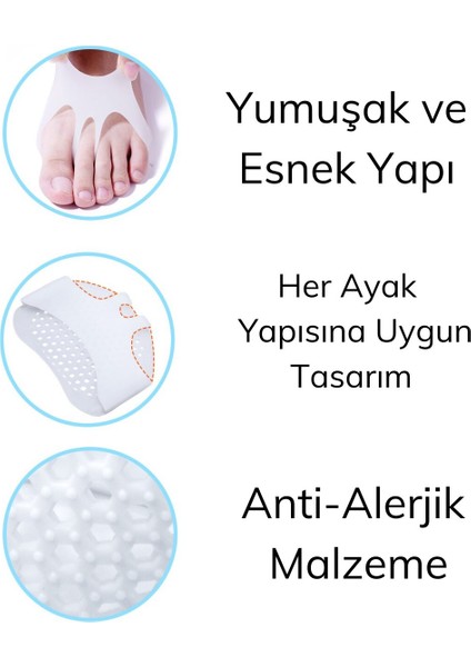 Ayak Parmak Koruyucu Silikon - Ayakkabı Vurma Önleyici Çift Ped fırsatları
