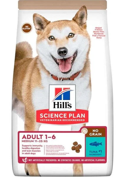 No Grain Medium Ton Balıklı Tahılsız Köpek Maması 2.5 kg