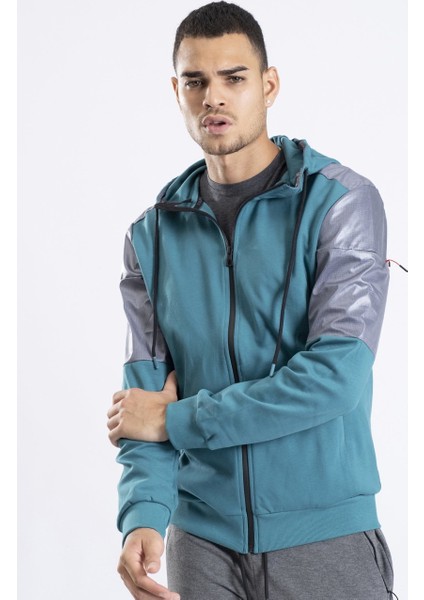 Erkek H Sweat Jacket M Petrol 1011006-483