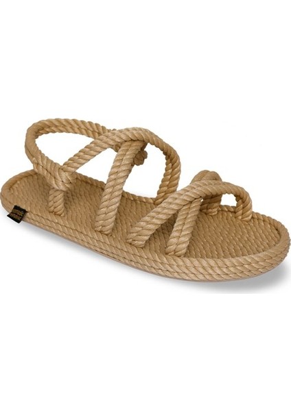 Tahiti Kauçuk Tabanlı Kadın Halat Sandalet - Bej fiyatları