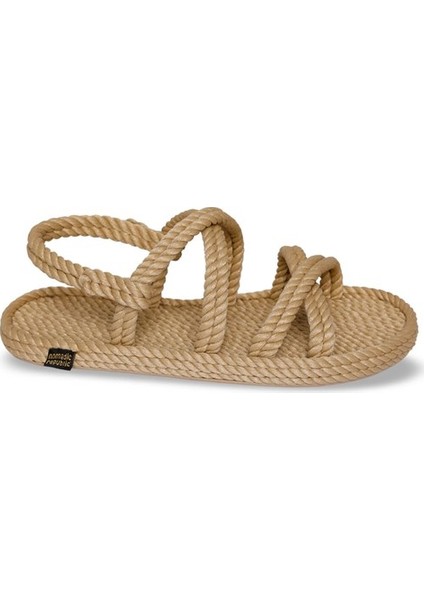 Tahiti Kauçuk Tabanlı Kadın Halat Sandalet - Bej modelleri