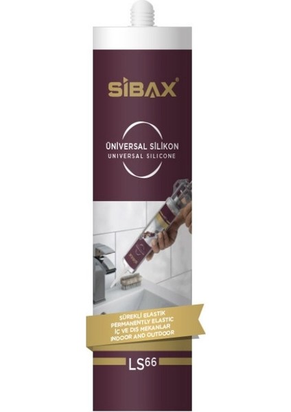 LS66 Sibax Üniversal Silikon 280gr Beyaz