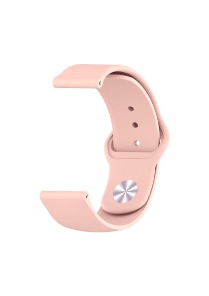 Samsung Galaxy Watch Active 2 40 mm Klasik Silikon Kordon (Sağlam Esnek Dizayn) Pudra Pembesi