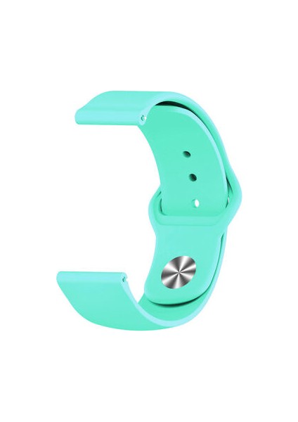 Samsung Galaxy Watch Active 2 40 mm Klasik Silikon Kordon (Sağlam Esnek Dizayn) Turkuaz