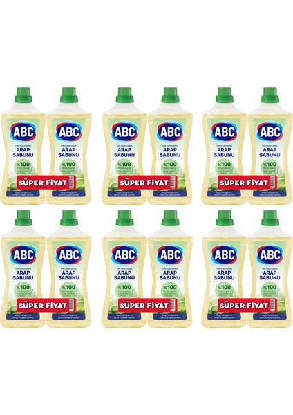 Abc Tüm Yüzeylerde Sıvı Arap Sabunu 12 x 900 ml