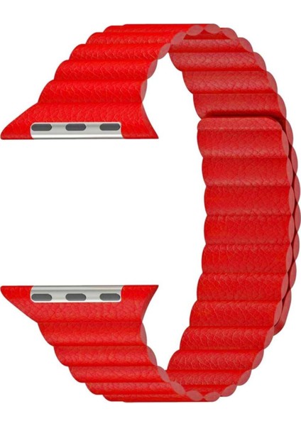 Apple Watch Uyumlu 38 mm Deri Loop Kordon 38 mm Kayış Seri 1-2-3