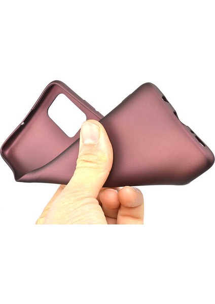 Samsung Galaxy M51 Kılıf Mat Premium Silikon Kılıf Bordo modelleri