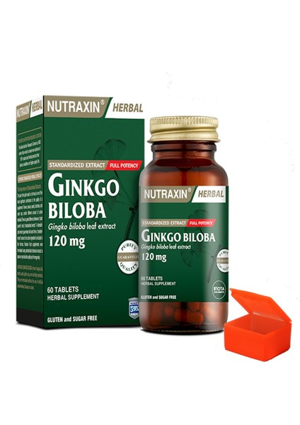 Ginkgo Biloba 120 mg 60 Tablet + Hap Kutusu