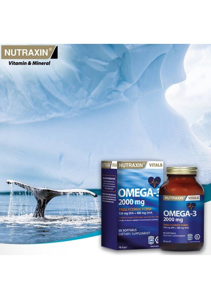 Omega 3 Balık Yağı 2000 mg 60 Softgels + Hap Kutusu fırsatları