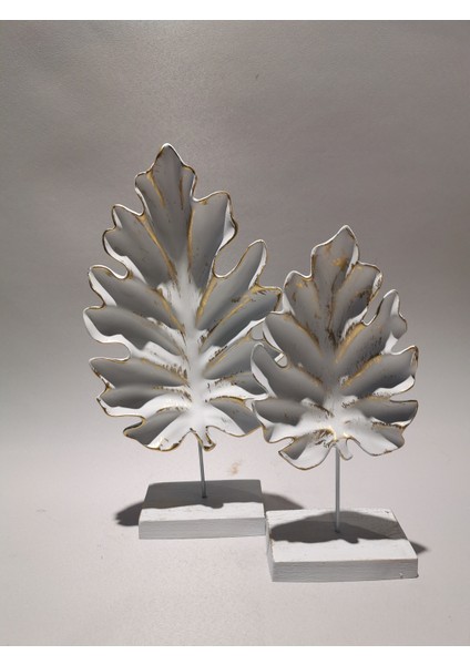 Art Home Dekoratif Amazon Obje Beyaz 2'li