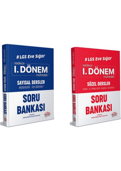 Editör Yayınları LGS 1. Dönem Sayısal - Sözel Soru Bankası