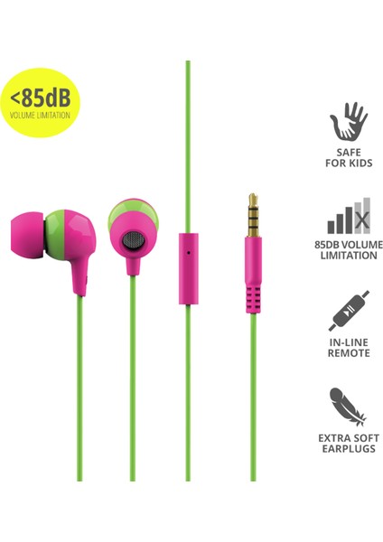 23420 Buddı Kulakiçi Çocuk Kulaklık - Pembe fiyatları