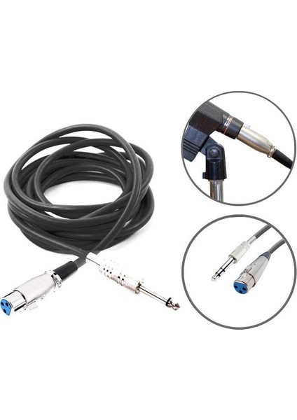 Kablo Mikrofon Pro 5 Metre Siyah KJM5BK fırsatları