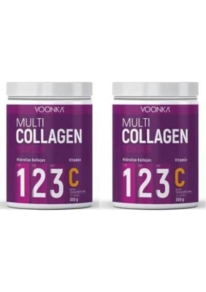 Multi Collagen Powder + Vitamin C 300 gr x 2