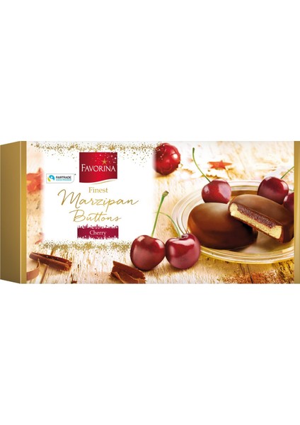 Finest Marzipan With Rum Cherry Badem Ezmeli Vişneli Çikolata 300 gr