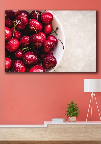 50X70 Kirazlar Kanvas Duvar Tablo