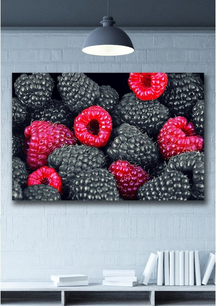 50X70 Böğürtlenler Kanvas Duvar Tablo