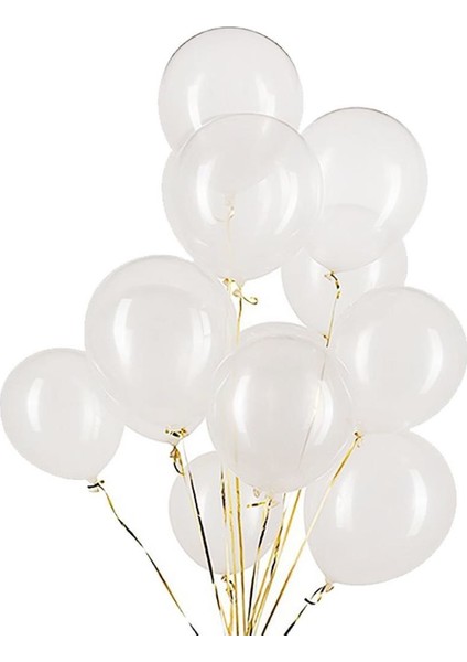 Partipan Pastel Şeffaf Balon 10'lu