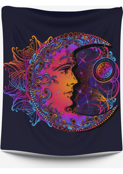 Duvar Örtüsü Colorful Moon