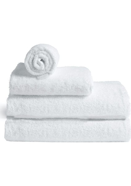 Beyaz Comfort Banyo Havlu Set 4 'lü