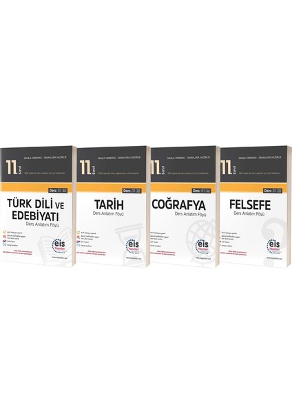 11.Sınıf Sözel Ders Anlatım Föyleri Seti