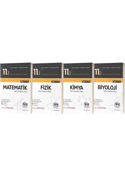 11.Sınıf Sayısal Ders Anlatım Föyleri Seti