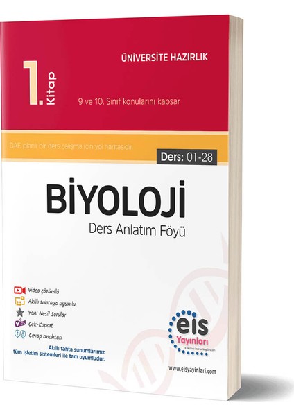 Eis Yayınları YKS Biyoloji 1. Kitap DAF