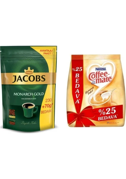 Monarch Gold 230 gr + 70 gr / Nestle Coffe Mate 625 gr