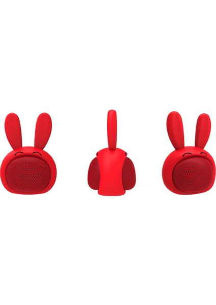 M815 Mini Rabbit Kablosuz Bluetooth Hoparlör - Kırmızı