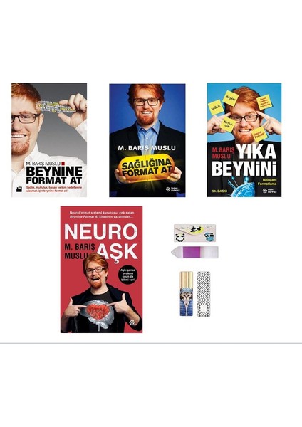 Beynine Format At - Sağlığına Format At - Yıka Beynini - Neuro Aşk - Barış Muslu + Defter + Ayraç