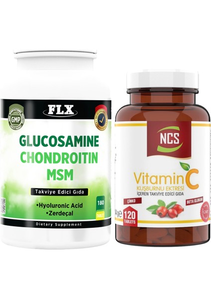 Glucosamine Chondroitin Msm 180 Tablet Vitamin C 120 Tablet