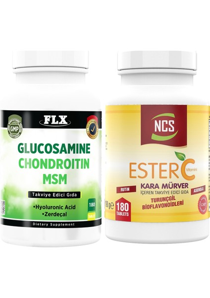 Glucosamine Chondroitin Msm 180 Tablet Ester C VITAMIN180 Tablet