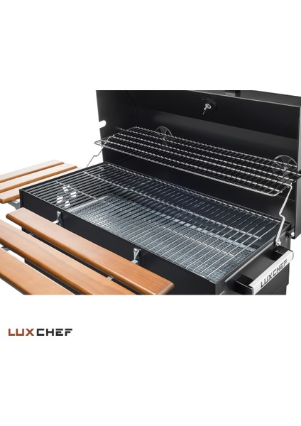 LC80 Barbekü Mangal + Kılıf + Önlük + BBQ Eldiveni