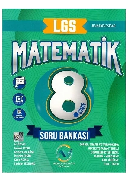 Av Akıllı Versiyon Yayınları 8. Sınıf LGS Matematik Soru Bankası - Ali Özcan