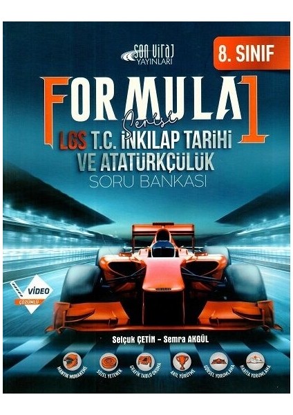 8. Sınıf LGS T. C. İnkılap Tarihi ve Atatürkçülük Formula 1 Soru Bankası - Selçuk Çetin