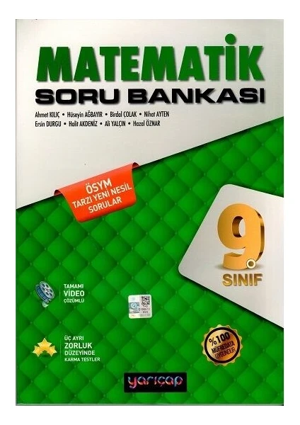 Yarıçap Yayınları 9. Sınıf Matematik Soru Bankası