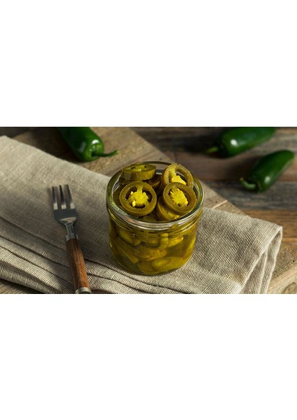 Turşu Market  Fermente Çubuk Turşusu 3 Lt Jalapone (Meksika Biberi)