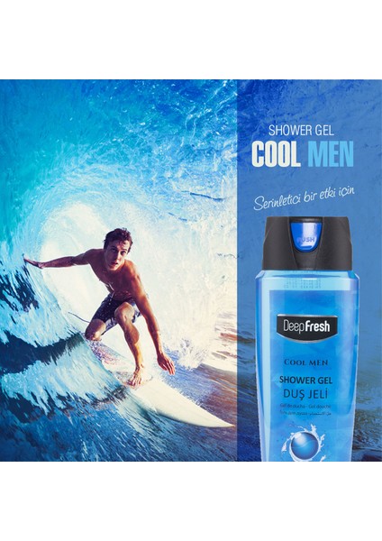 Pratik Kapaklı Duş Jeli Cool Men 500 ml