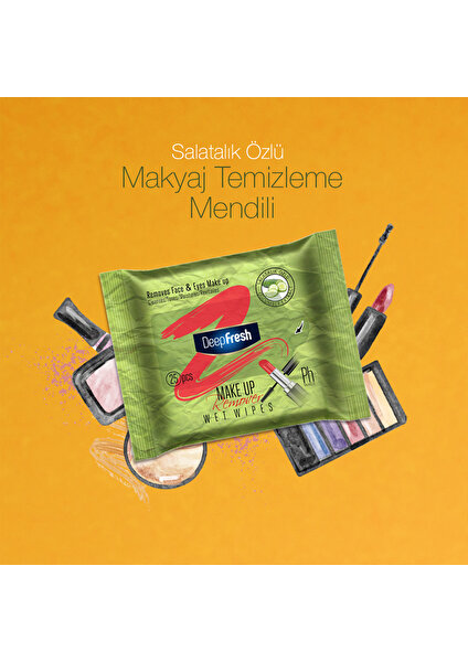 Deep Fresh Makyaj Temizleme Mendili Salatalık 25 Yaprak